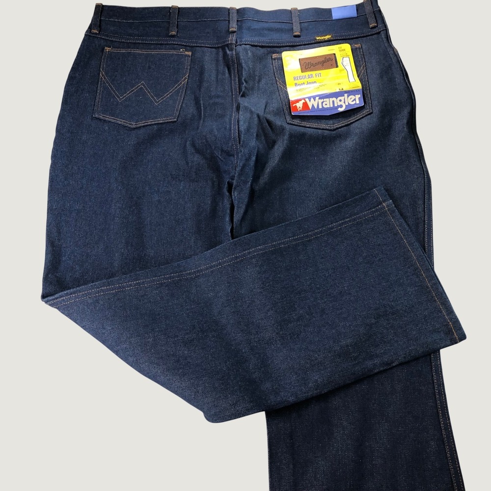Wrangler Bootcut Jeans 82611nv Mens 42x32 Actual (Tag 44x32) 80s USA Heavyweight
